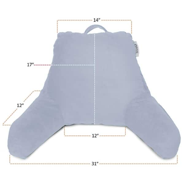 dimension image slide 28 of 62, Nestl Memory Foam Reading Pillow with Backrest, Arms and Pockets