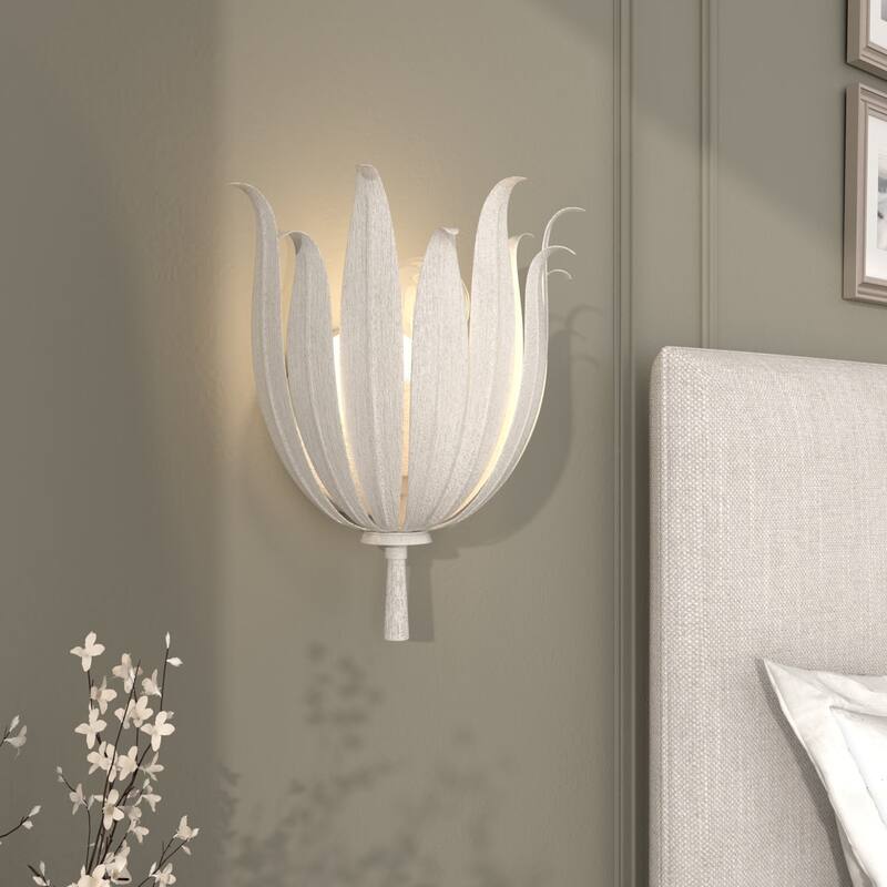 Acroma 2-set Steel Dimmable Steel Wall Sconce with Floral Design