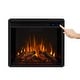 preview thumbnail 7 of 14, Frederick 72" Electric Media Fireplace in White by Real Flame - 72L x 15.5W x 30H