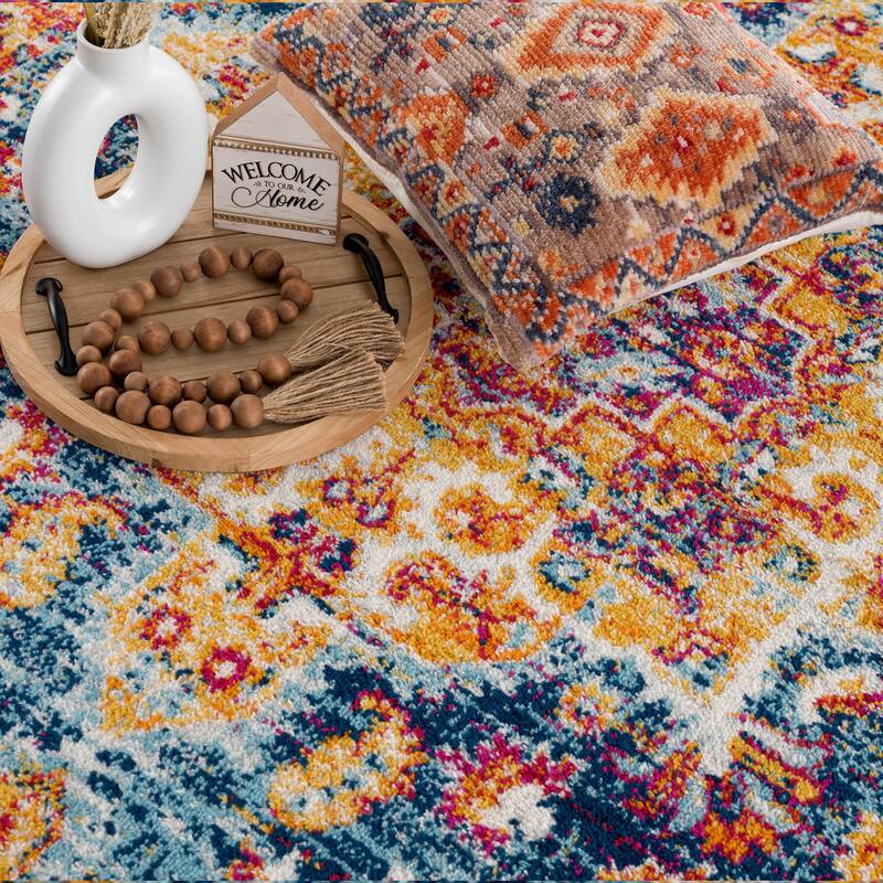 Hauteloom Istanbul Collection Vintage Oriental Traditional Medallion Area Rug