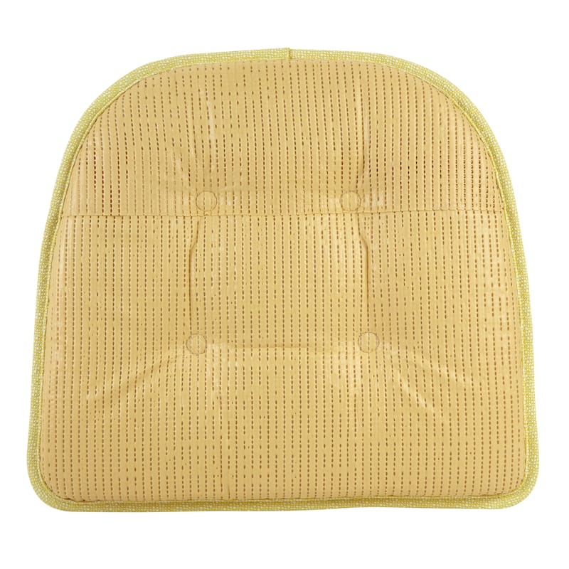 Klear Vu Non-Slip 15" x 16" Omega Tufted Dining Chair Cushion Set