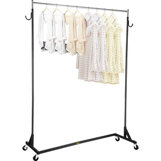 Z Rack, Industrial Grade Z Base Garment Rack, Height Adjustable Rolling ...