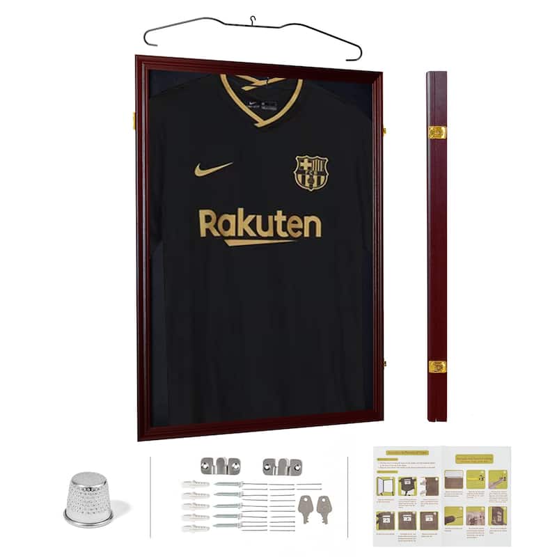 Shirt Display Frame With UV Resistant Acrylic and Hanger