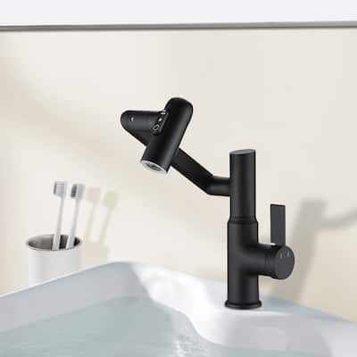 Topcraft Single Handle Bathroom Sink Faucet with 360° Swivel Faucet