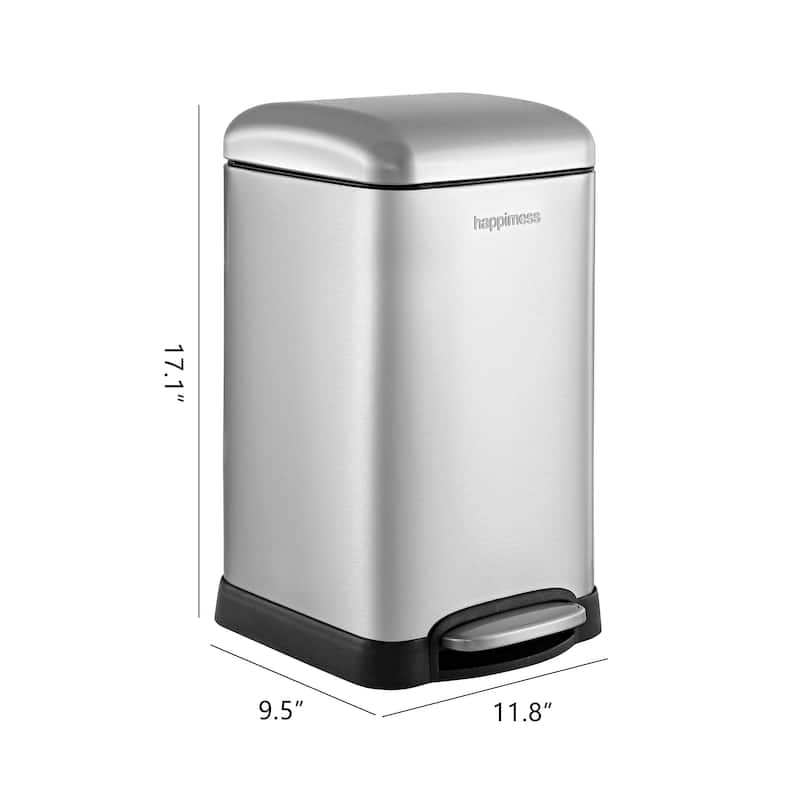 happimess Betty Retro Mini 3.2-Gallon Step-Open Trash Can