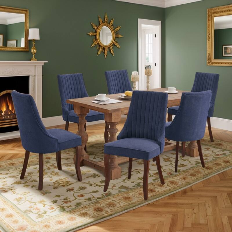 Comfy Fabric Upholstered Dining Chair (Set of 4)