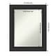 preview thumbnail 18 of 31, Beveled Bathroom Wall Mirror - Shipwreck Black Frame Outer Size: 23 x 29 in