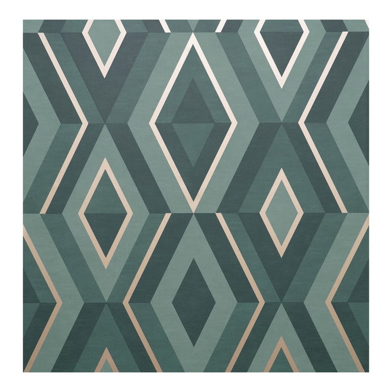 Fine Decor Shard Turquoise Geometric Wallpaper - 20.5 x 396 x 0.025