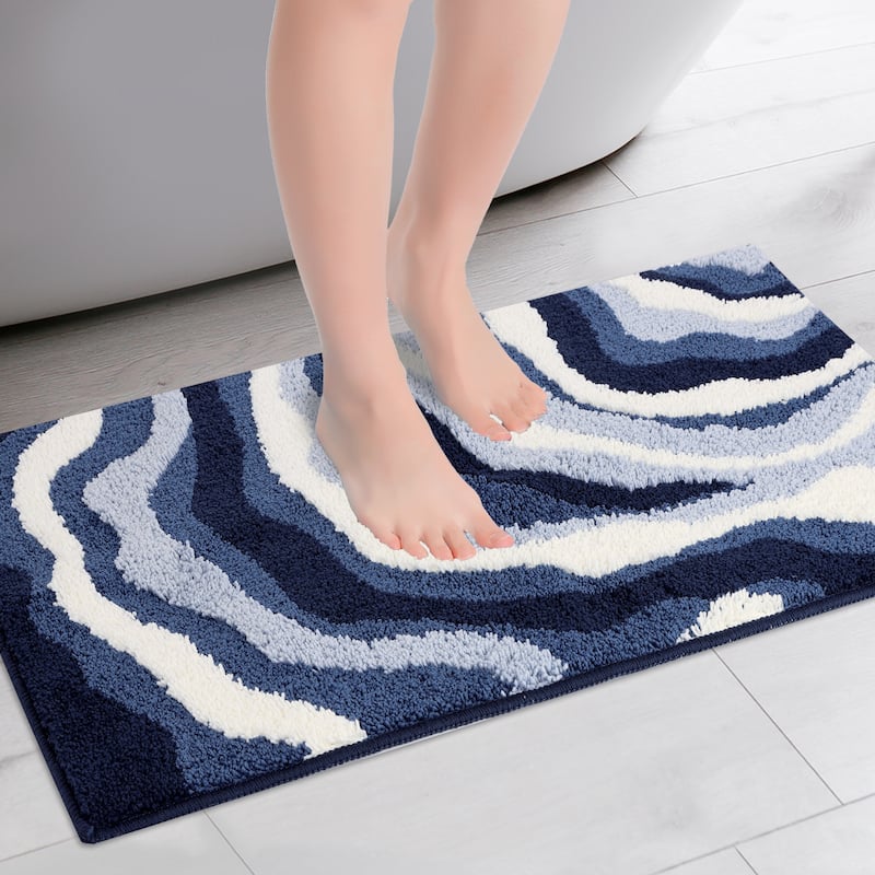 Abstract Bathroom Rug, Soft Bath Mat Non-Slip Rugs Bath Mat Thickening Bath Rug