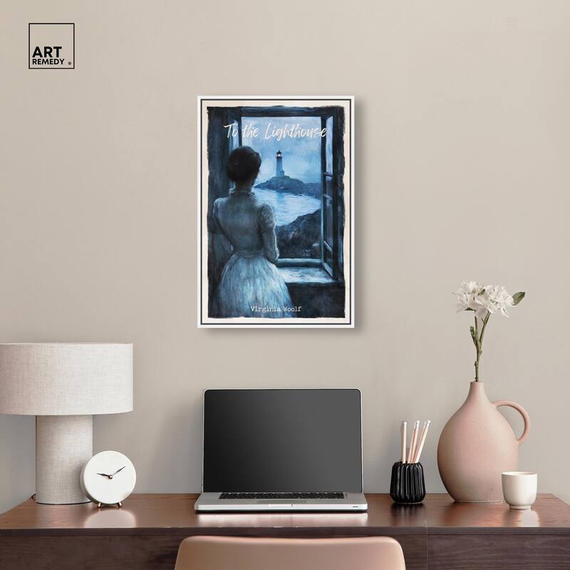 To the Lighthouse Canvas by Art Remedy