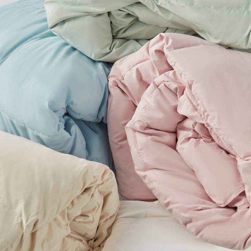 All Season Medium to Extra Warmth White Feather Down Comforter Duvet Insert