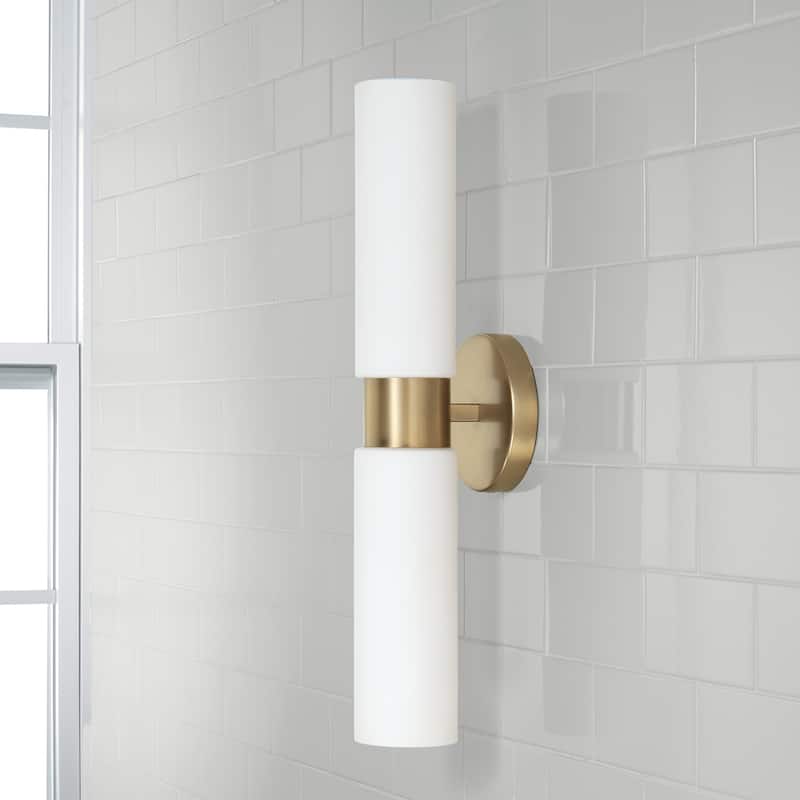 Theo 2-Light Sconce - 5"W x 20.5"H x 5"E