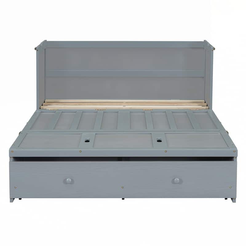 Murphy Bed with USB Port and a Large Drawer