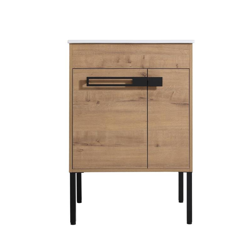 24 Inch Bathroom Vanity With Sink Freestanding or Floating is Optional Conversion - 24.00"W * 18.31"D * 35.60"H