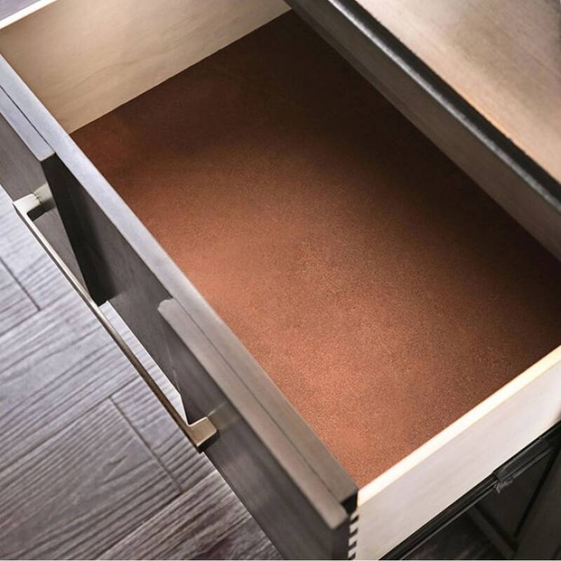 Charming Transitional Nightstand with Advanced Drawer Construction for Bedroom Enhancement