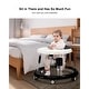 preview thumbnail 8 of 7, Baby Walker with 9 Height Adjustments and 8 Universal Wheels Perfect for Toddlers - 25.6”L x 25.6”W x 16.5”H
