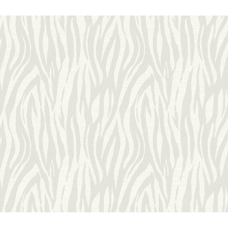 Seabrook Designs Jazz Faux Skin Non-Woven Unpasted Wallpaper - 20.9 in. W x 33 ft. L - Metallic Ivory & Cream