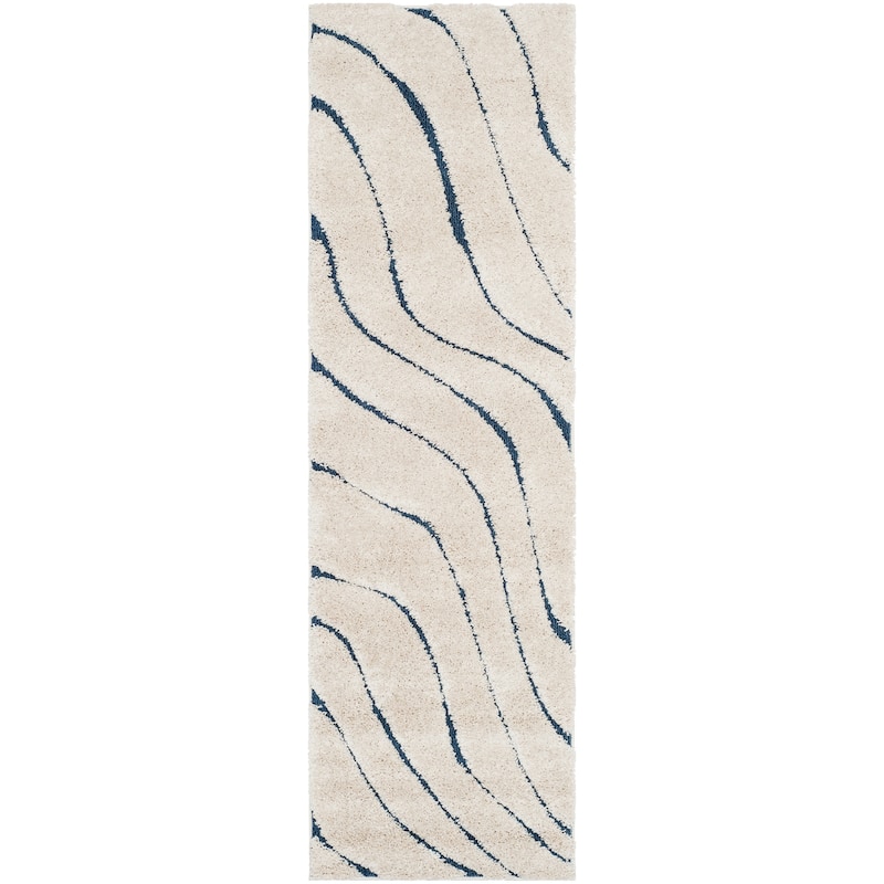 SAFAVIEH Florida Shag Hervor Soft Serene Waves 1.2-inch Thick Rug