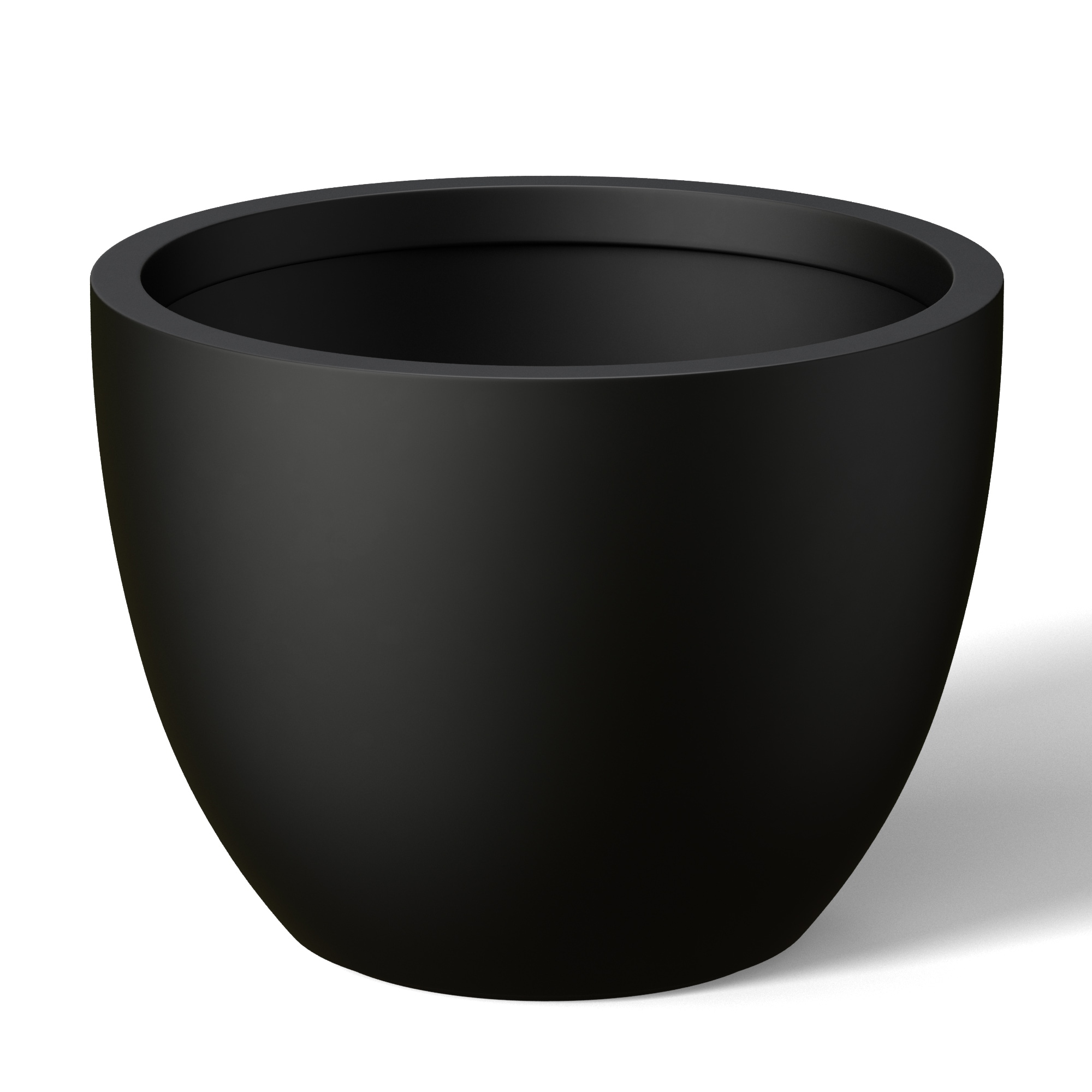 Tall Concrete Round Plant Pots / Large Indoor and Outdoor flower Planters with drainage holes