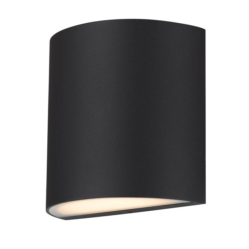 Brushed Aluminum LED Wall Sconce - Black