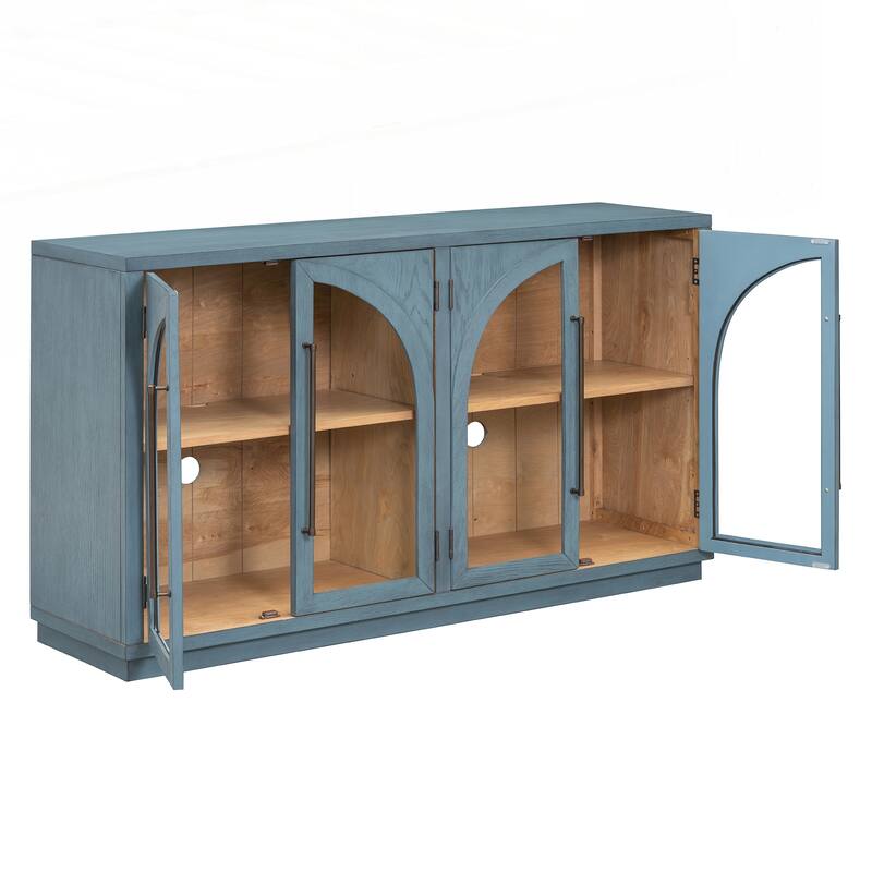 4-Door Large Storage Sideboard Buffet Cabinet
