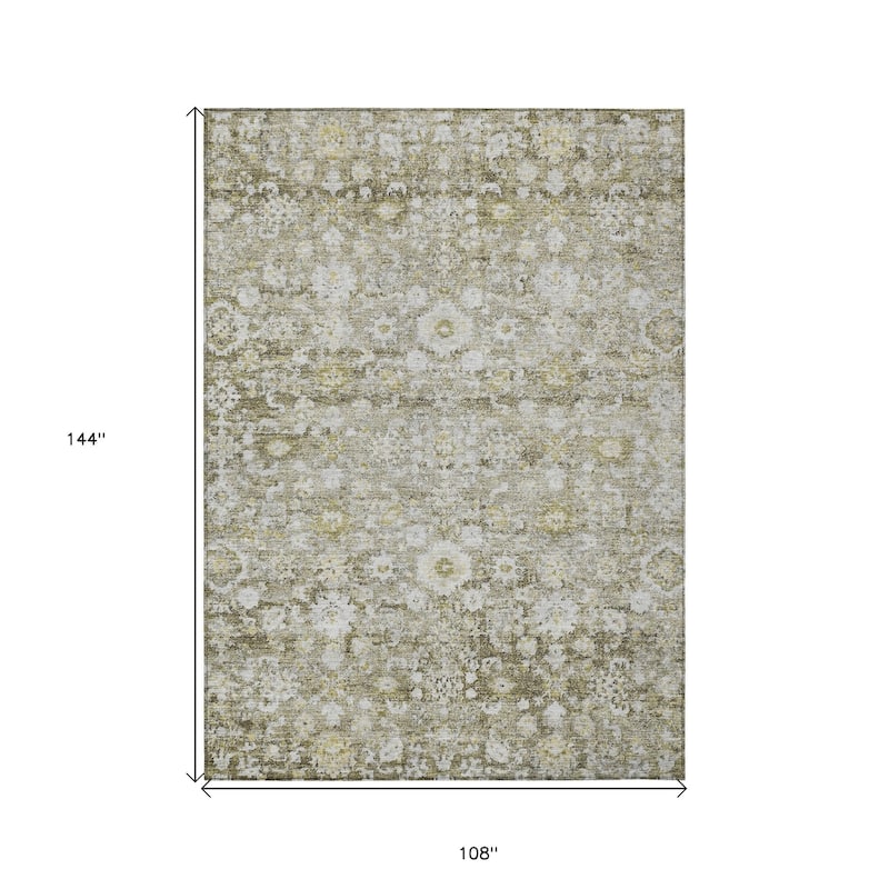 HomeRoots Oriental Traditional Rectangle Outdoor Rug