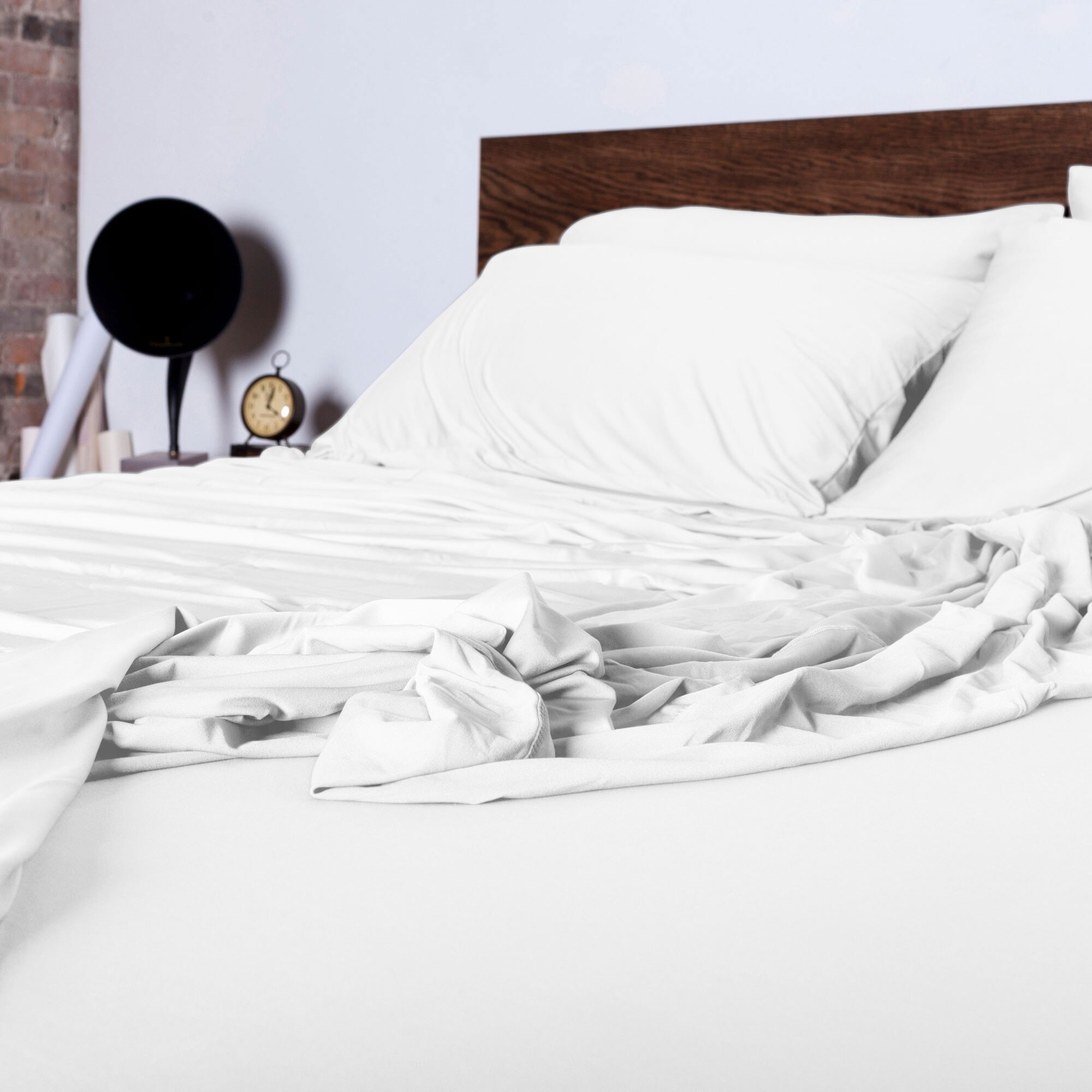SHEEX Polar Max Cooling Soft Sheet Set with 2 Pillowcases Queen Bright White