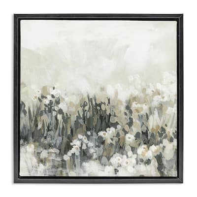 Stupell Grey & Beige Landscape Framed Floater Canvas Wall Art Design By June Erica Vess