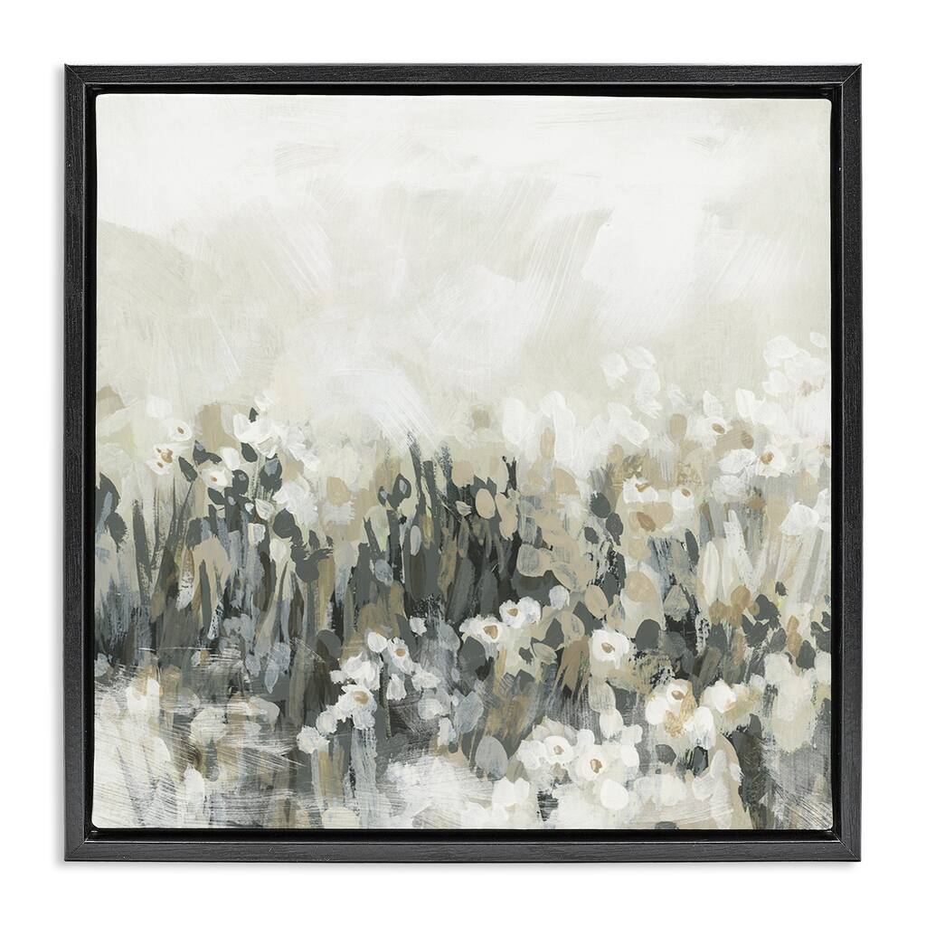 Stupell Grey & Beige Landscape Framed Floater Canvas Wall Art Design By June Erica Vess