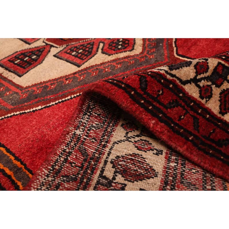 ECARPETGALLERY Hand-knotted Andelz Red Wool Rug - 4'2 x 6'8