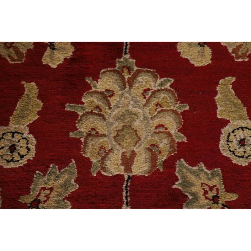 Floral Agra Oriental Area Rug Hand-Tufted Traditional Wool Carpet - 8'11" x 11'10"