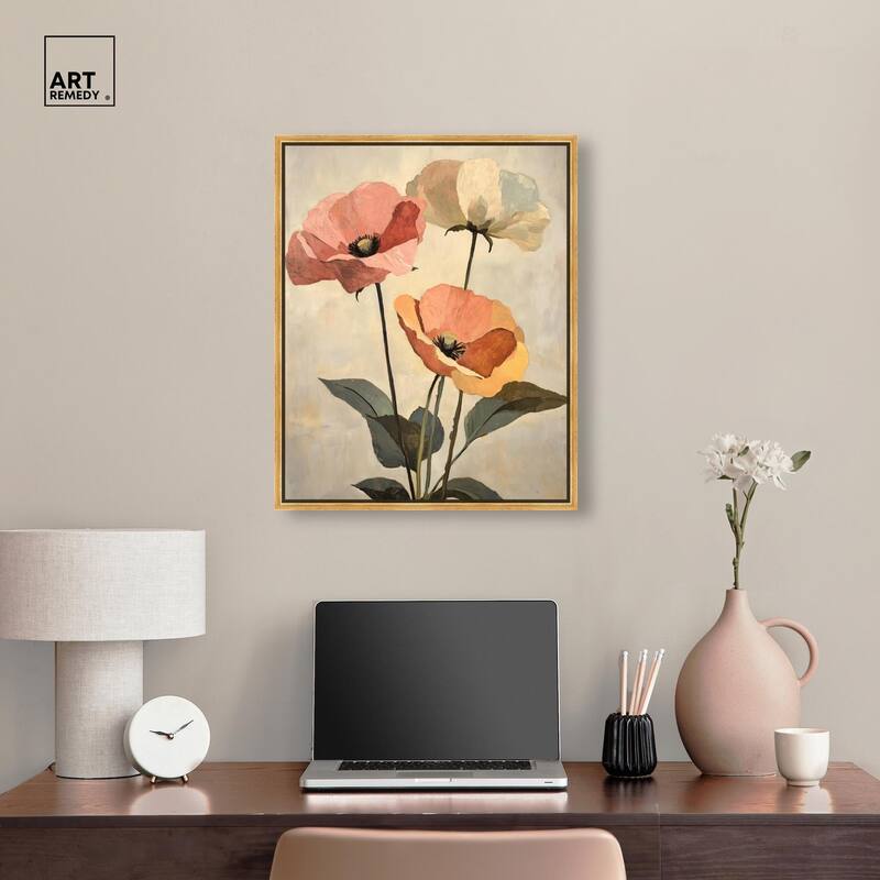 Blush and Ochre I Canvas by Art Remedy