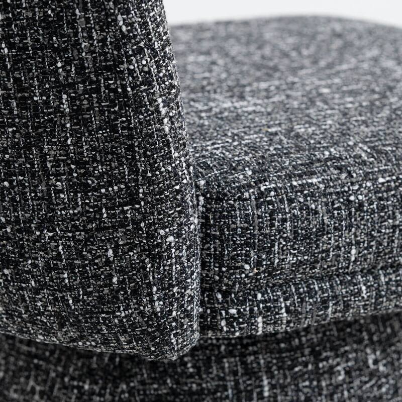 Swivel Fabric Upholstered Dining Chair(Set of 2)