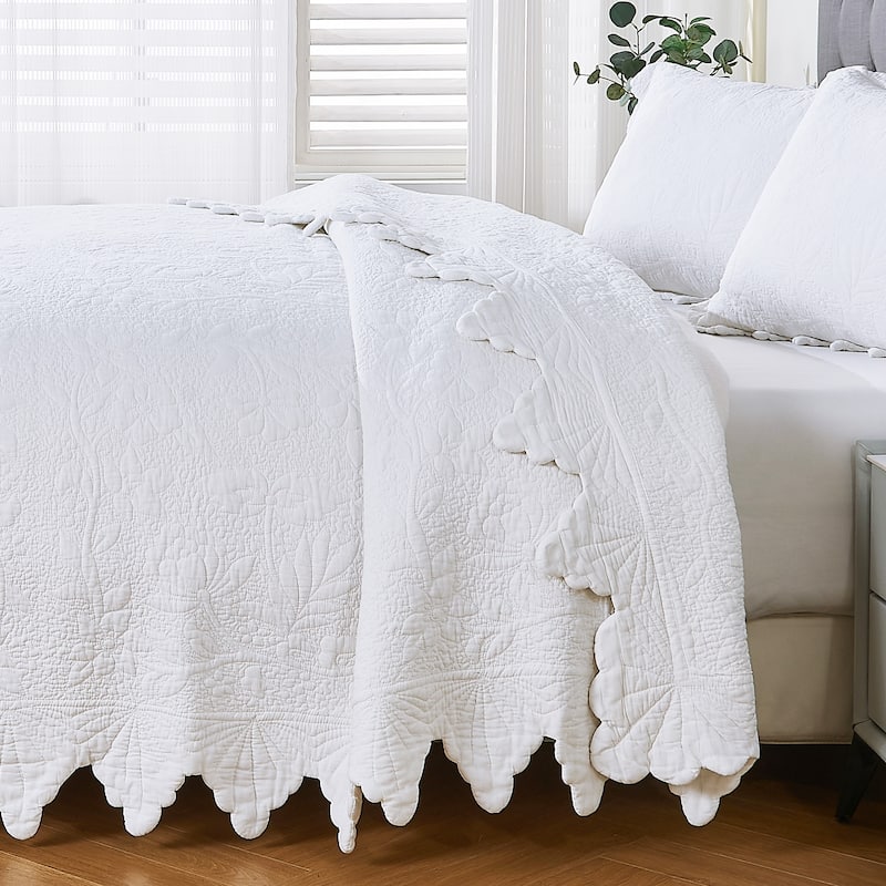 Josephine Cotton Embroidery Quilt Set