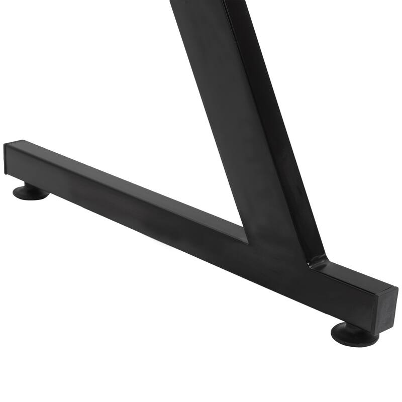 HOMCOM 47.25" Gaming Desk Computer Table Metal Frame with Cup Holder Headphone Hook, Cable Hole