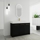 preview thumbnail 2 of 76, Plywood Freestanding Bathroom Vanity in Black Chestnut with Integrated Resin Sink