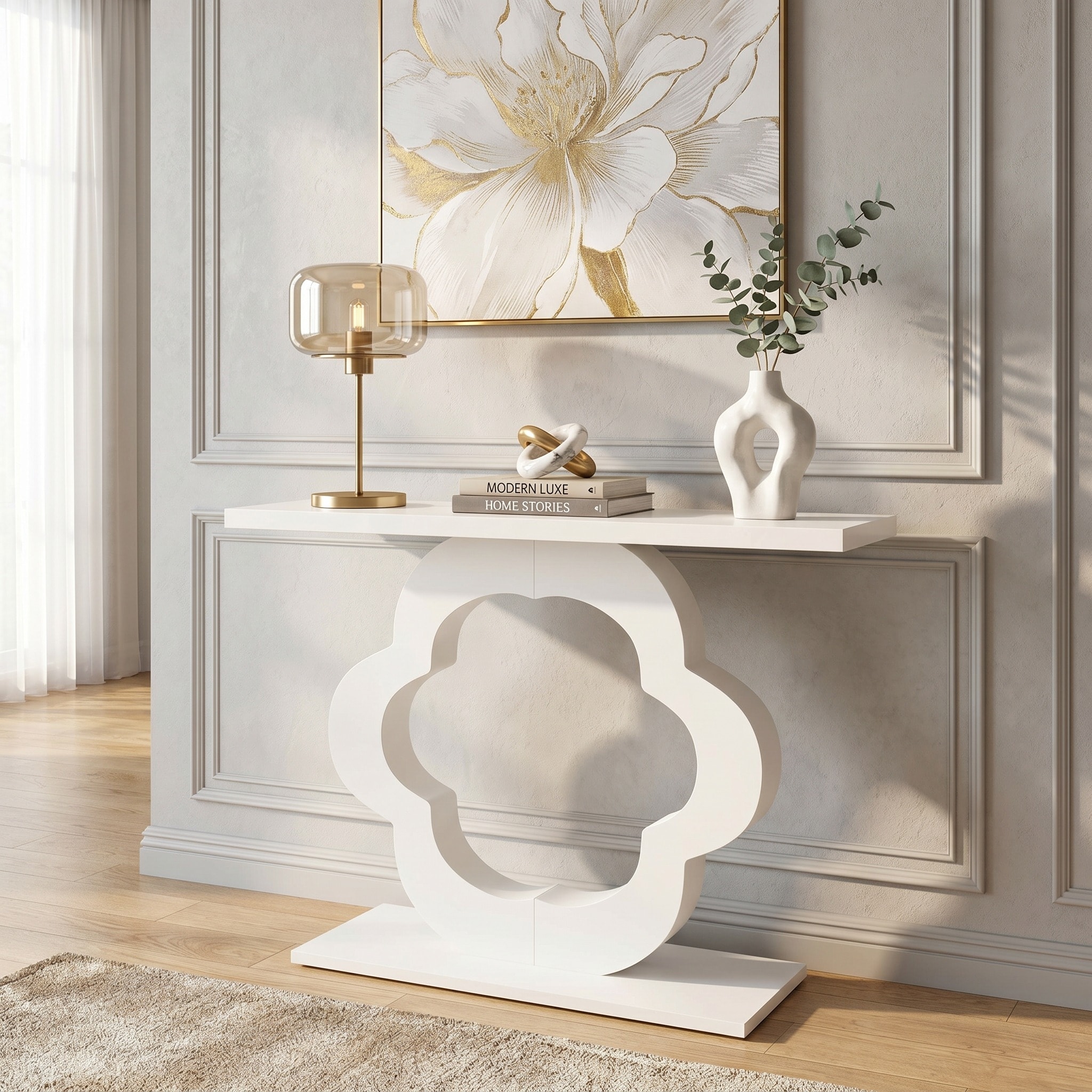 Small Console Entryway Table, 39.4-Inch Console Table Behind Couch