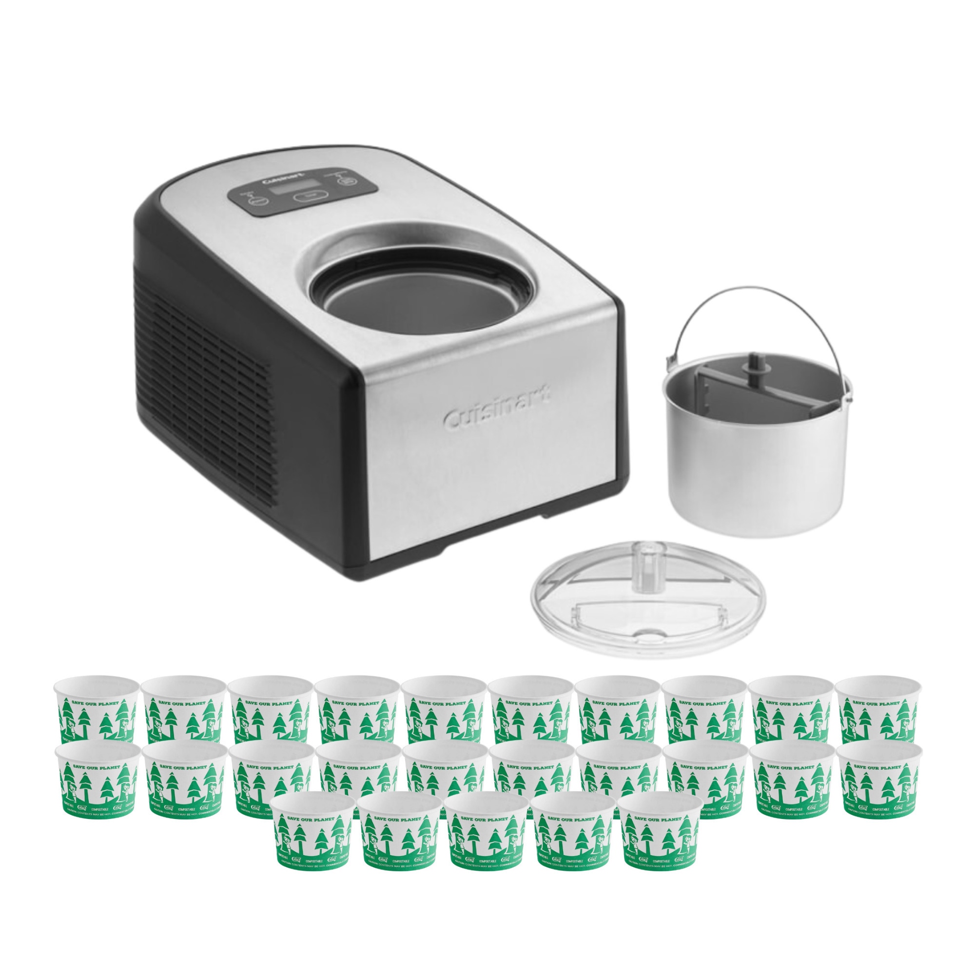 Cuisinart Ice Cream Maker with Compressor w Food Cup 8 Oz. 25