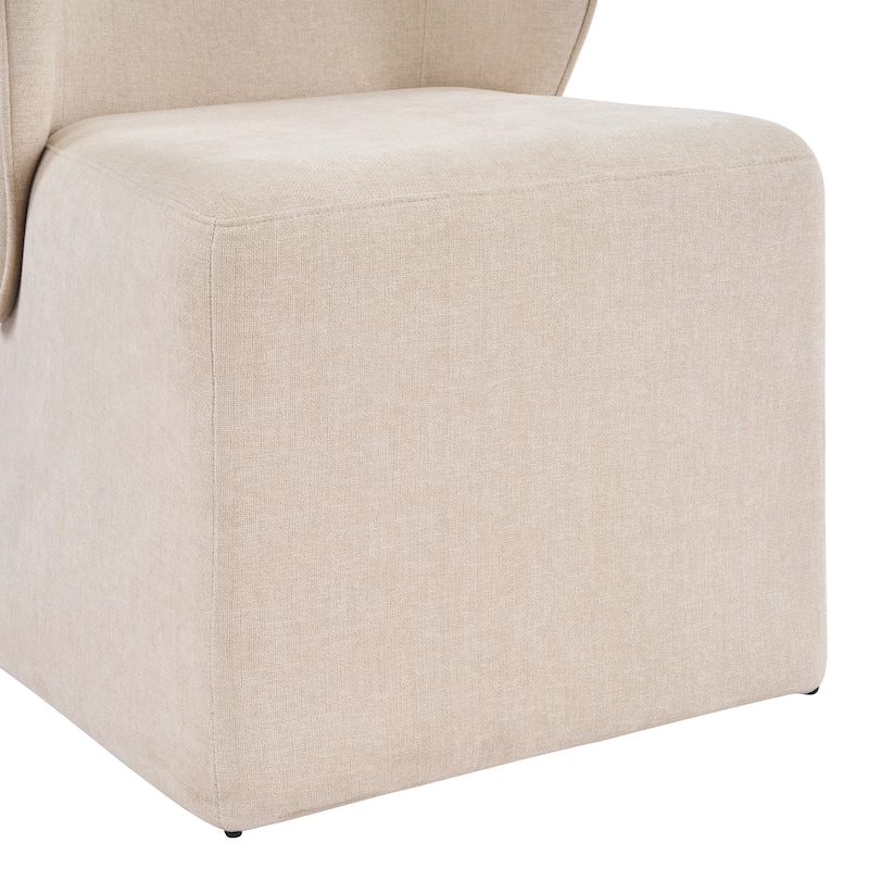 Christopher Knight Home - Forest 7-Piece Upholstered Dining Set with 84" Rectangular Pillar Base Dining Table