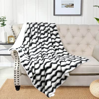 Irene FauxFur Throw with Sherpa Backing