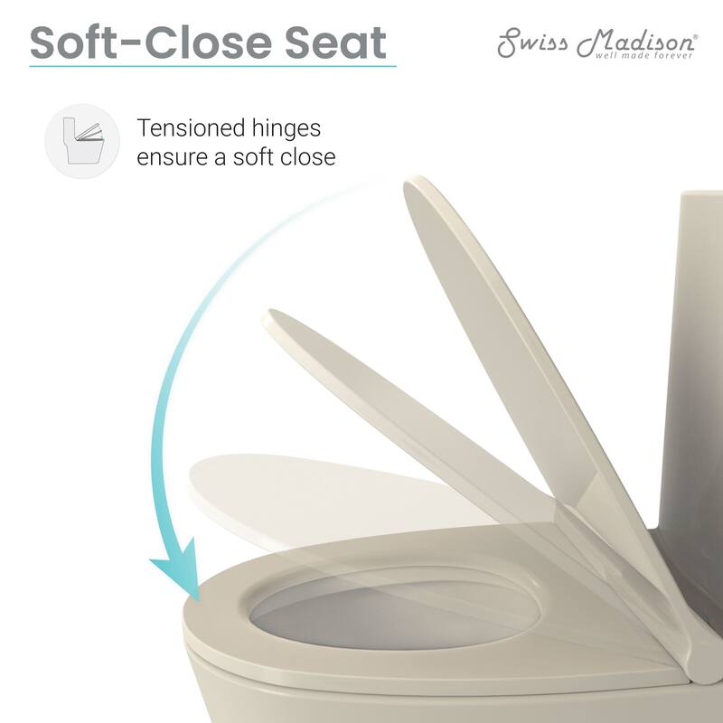 Burdon One Piece Square Toilet Dual Flush 0.8/1.28 gpf