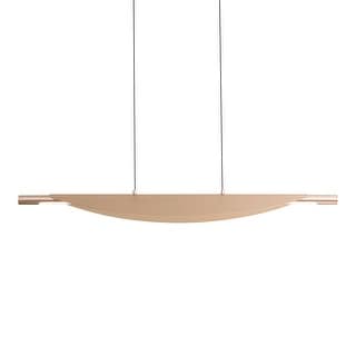 Yep by Golden Lighting Luma Integrated LED Island Light in French Gold - Black