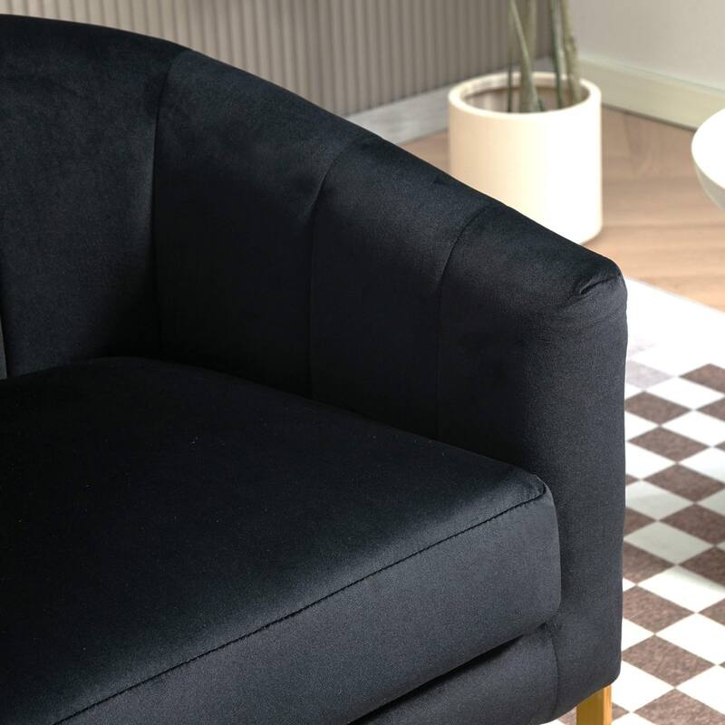 US Pride Furniture Modern Accent Armchair Luxury Gold Frame and Multi-colored Velvet Material Infuse Elegant Flair