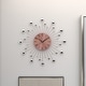 preview thumbnail 21 of 68, Gold / Copper / or Silver Iron Metal Starburst Sun Glam Wall Clock