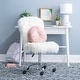 preview thumbnail 2 of 52, Clara Faux Fur Armless Office Chair