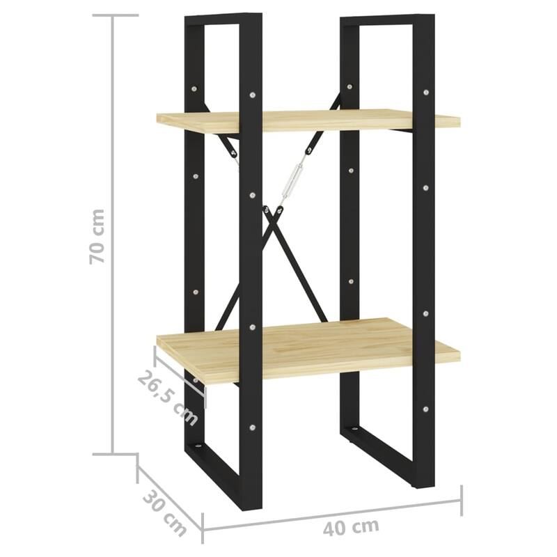 vidaXL Bookshelf Book Cabinet Shelving Unit for Living Room Engineered Wood