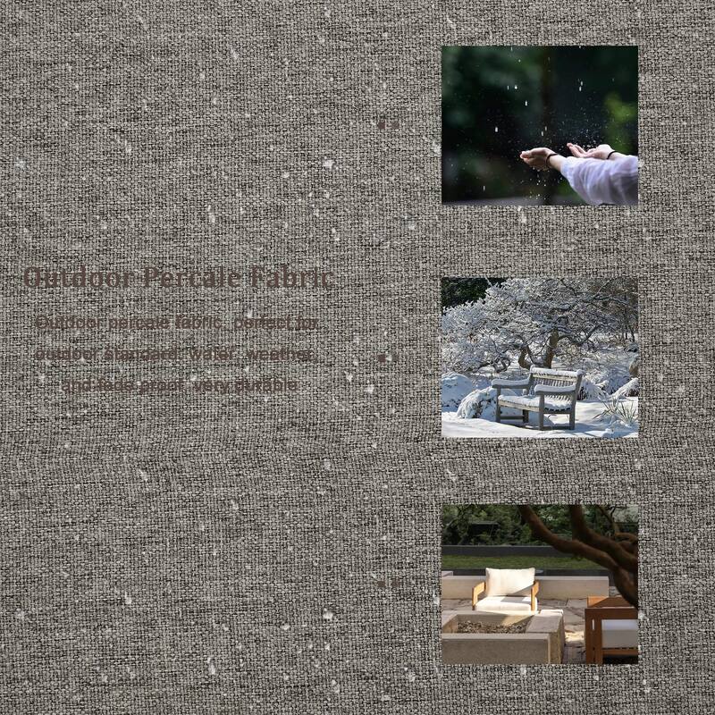 Outdoor Upholstered Chaise Modular Sectional Sofa Set