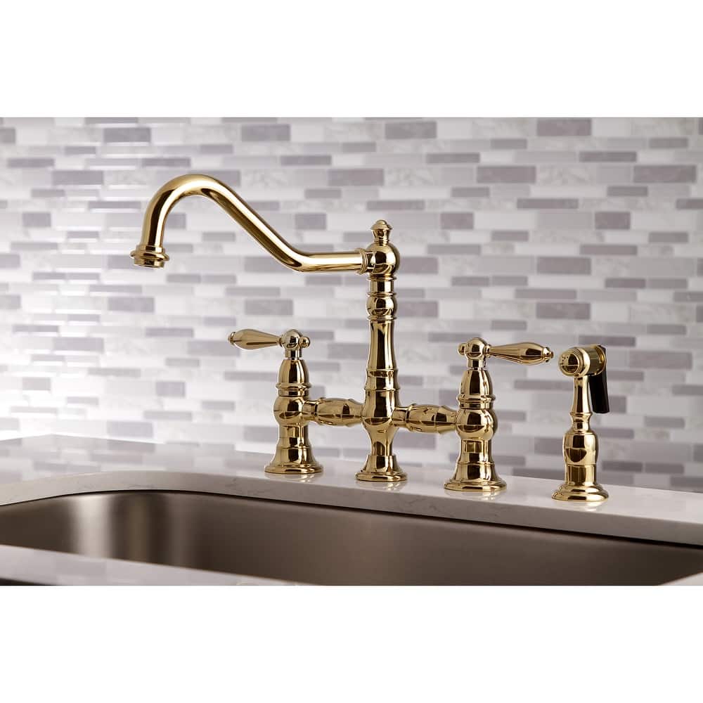 Kingston Brass Restoration Kitchen Faucet with Side Sprayer