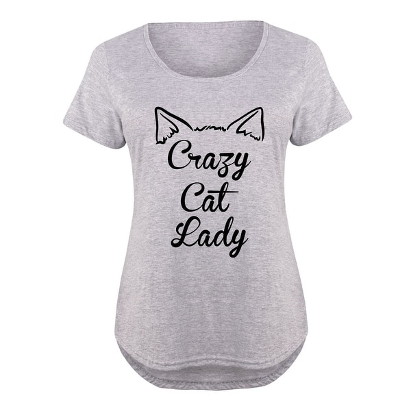 Shop Crazy Cat Lady Ears Ladies Plus Size Scoop Neck Tee Overstock 20401379