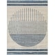 preview thumbnail 10 of 31, Artistic Weavers Joel Mod Black/Ivory Ombre Geometric Striped Area Rug